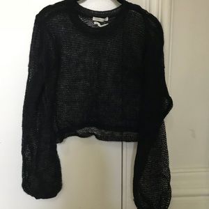 Black sheer sweater